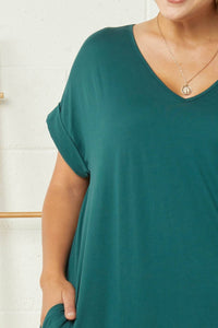 Entro - Everyday Pocket Maxi Dress, - clothing - dresses - green