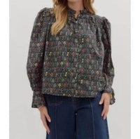 Entro - Floral Button-up Top