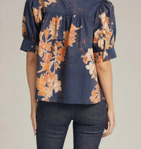 Entro - Floral Button Up Top