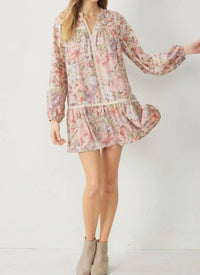 Entro - Floral Drop Waist Dress