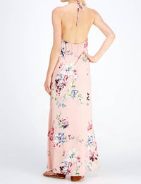 Entro - Floral Halter Maxi Dress