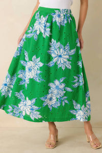 Entro - Floral Midi Skirt
