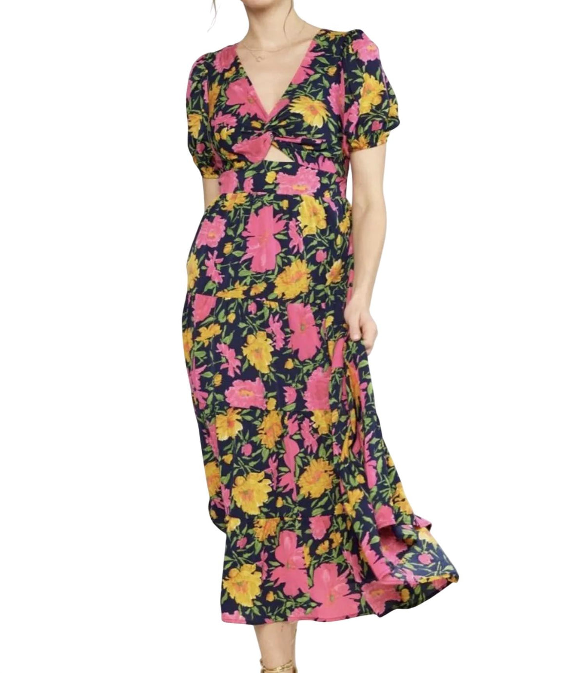 Entro - Floral Print Maxi Dress