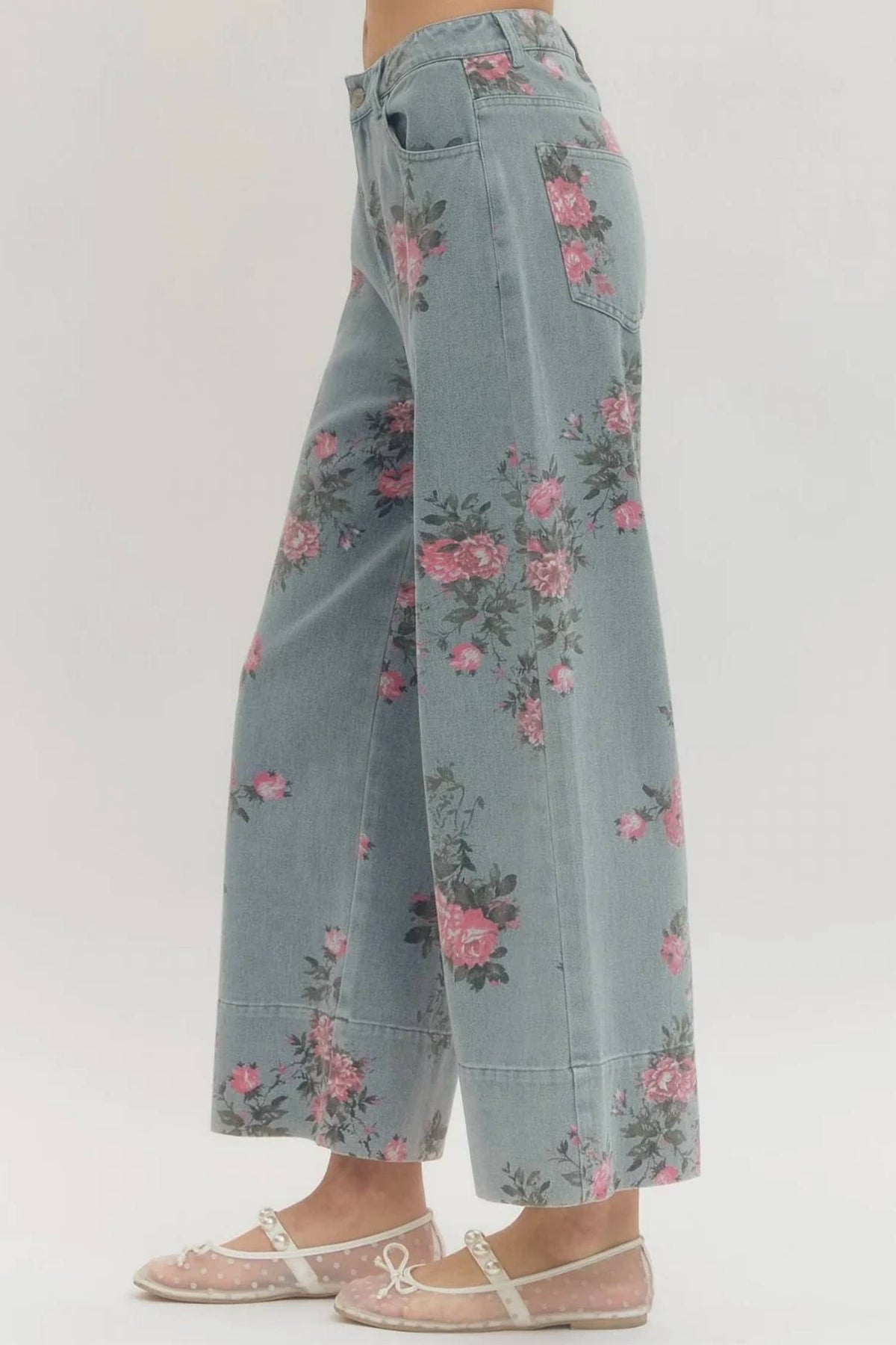 Entro - Floral Print Pants