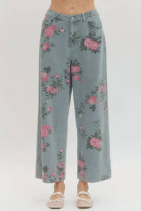 Entro - Floral Print Pants