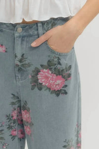Entro - Floral Print Pants