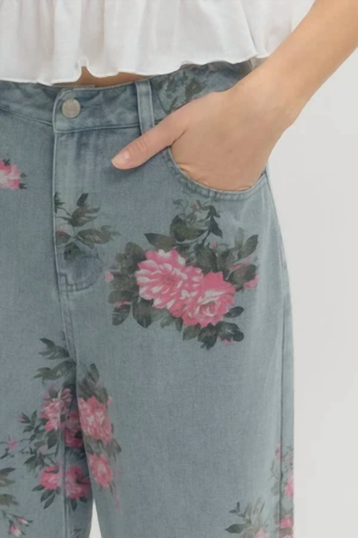 Entro - Floral Print Pants