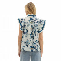 Entro - Floral Ruffle Top