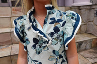 Entro - Floral Ruffle Top