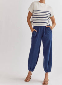 Entro - Freya Striped Knit Top