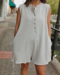 Entro - Get It Going Sleeveless Terry Romper