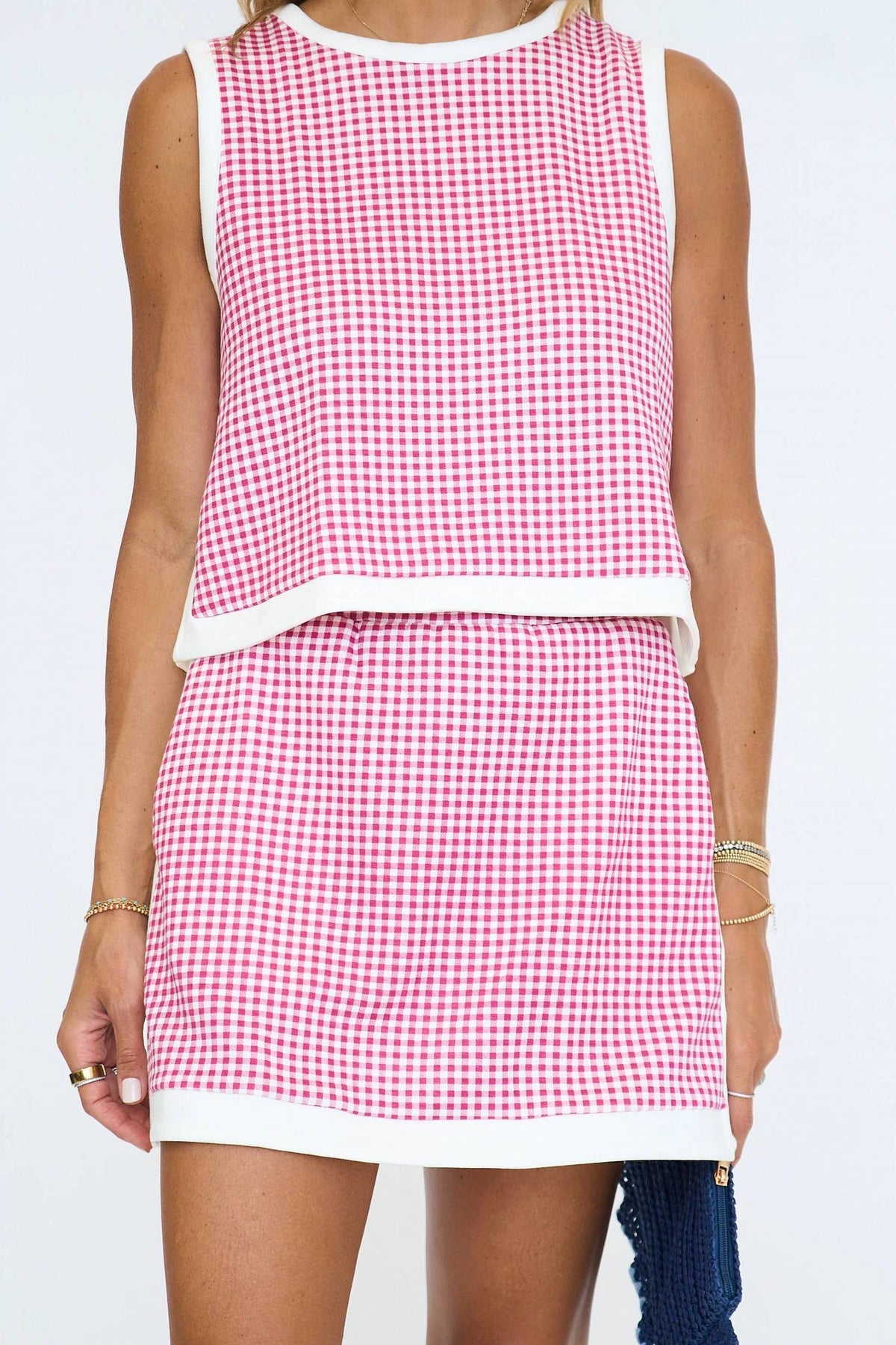 Entro - Gingham Athletic Skort Set
