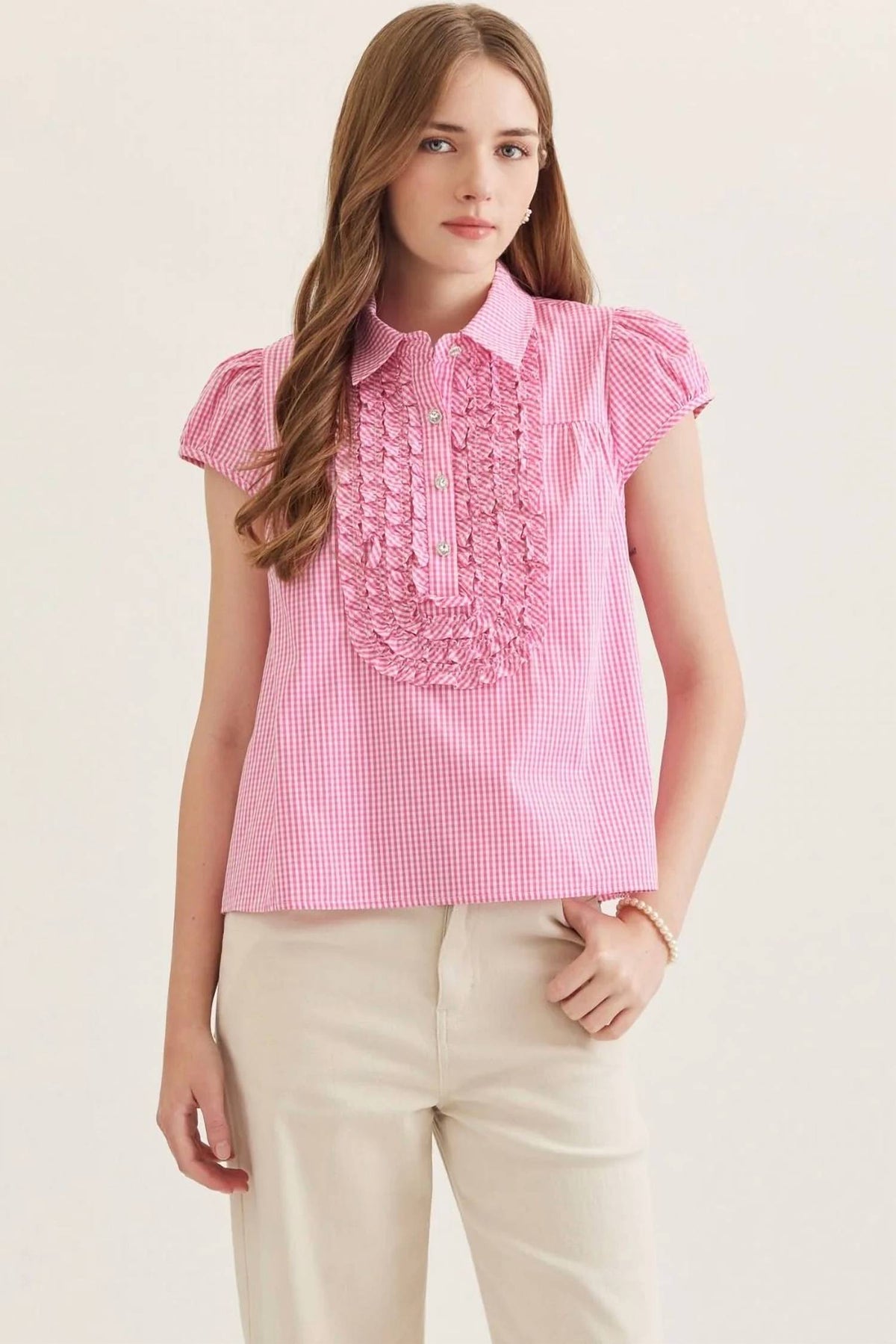 Entro - Gingham Fest Top