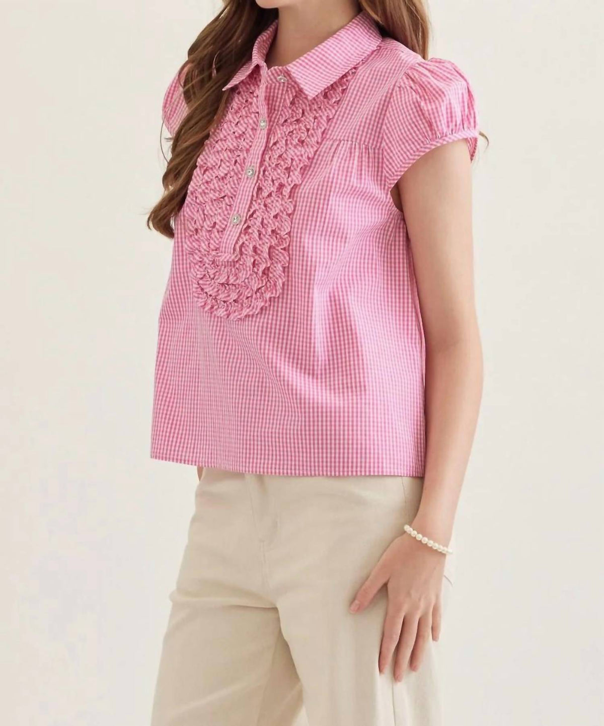 Entro - Gingham Fest Top
