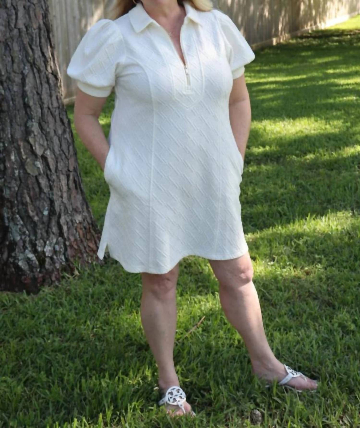 Entro - Half Zipper Dress