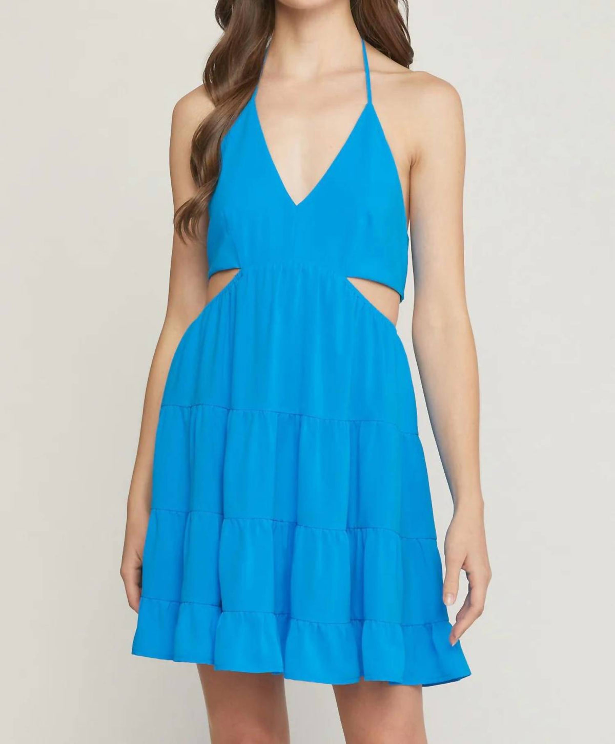 Entro - Halter Dress With Cut Out