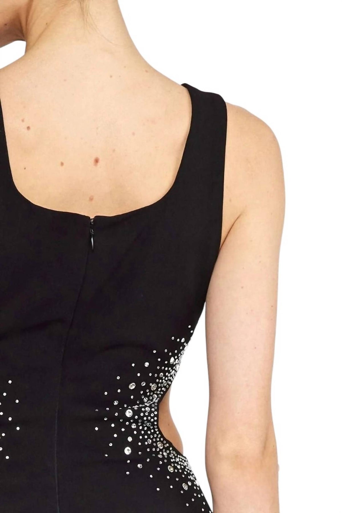 Entro - Karola Sides Cut-Outs Embellished Mini Dress