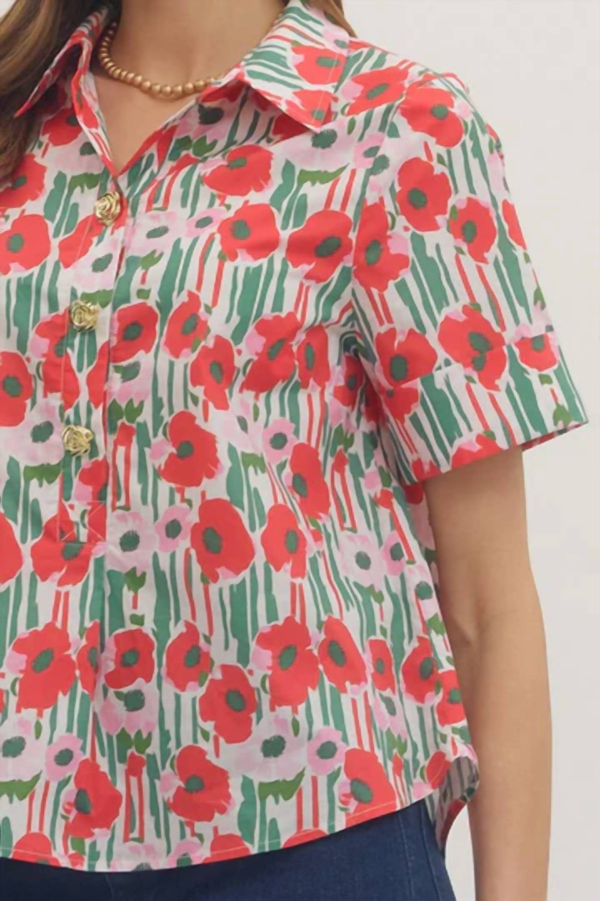 Entro - Kittridge Floral Blouse