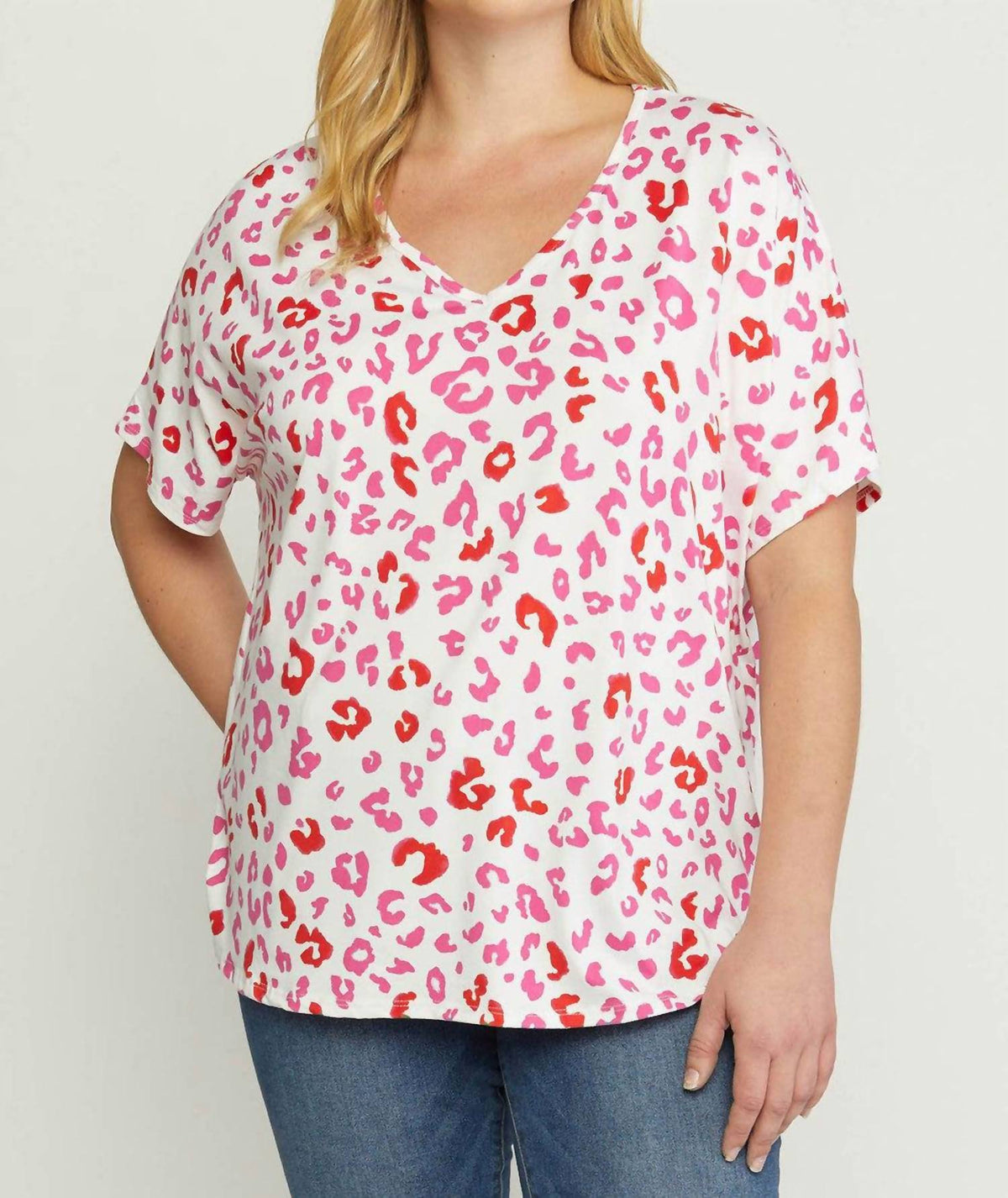 Entro - Leopard Print Plus Top