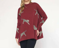 Entro - Leopard Sweater Top