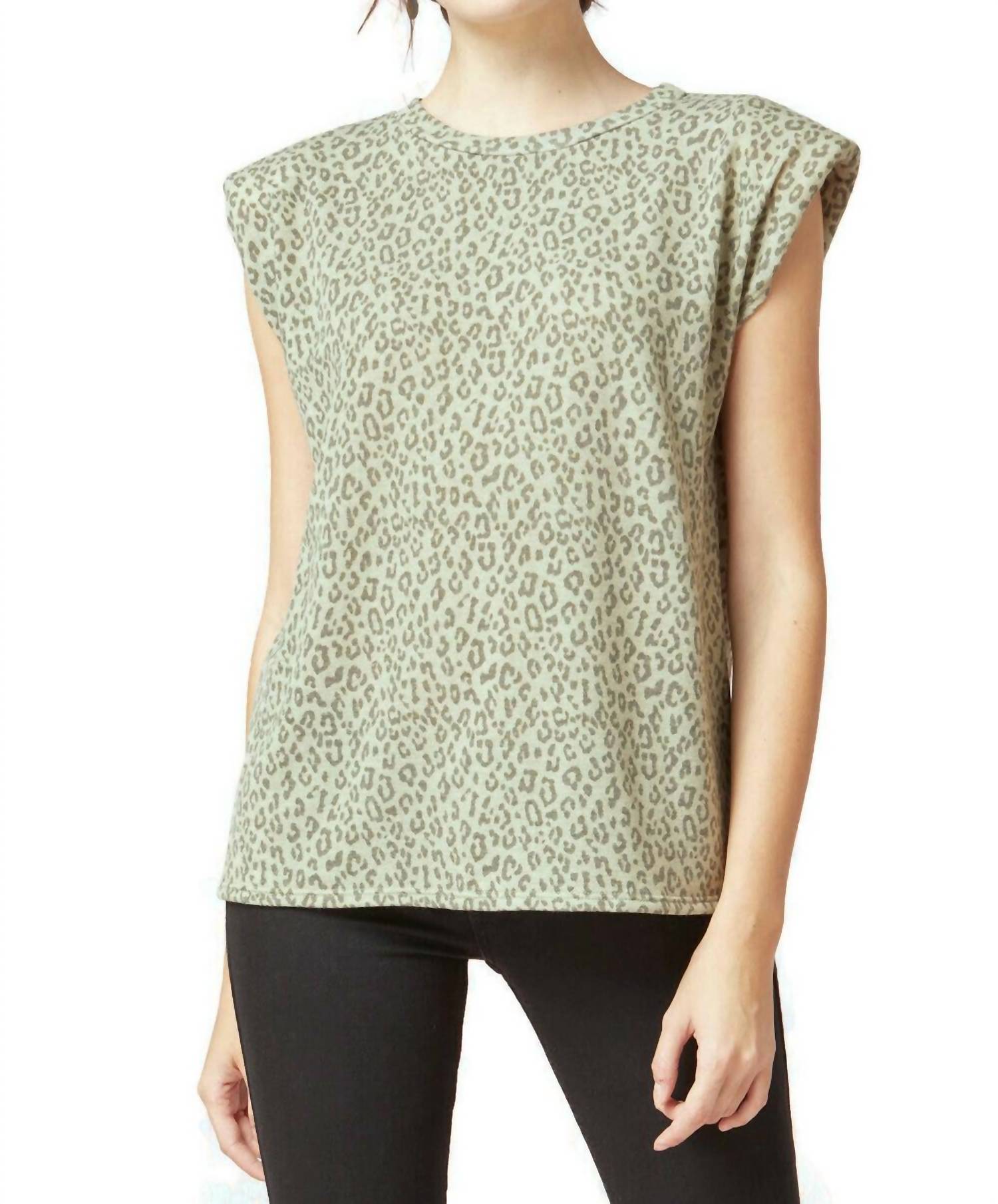 Entro - Leopard Tonal Top - animal - blouses - clothing