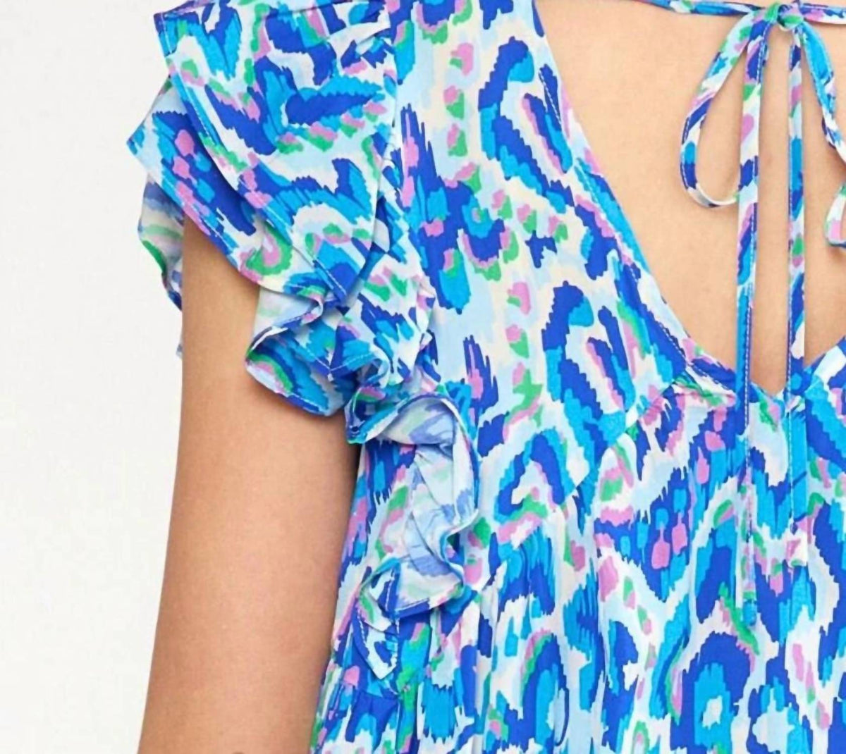 Entro - Lexie Ruffle Sleeves Top