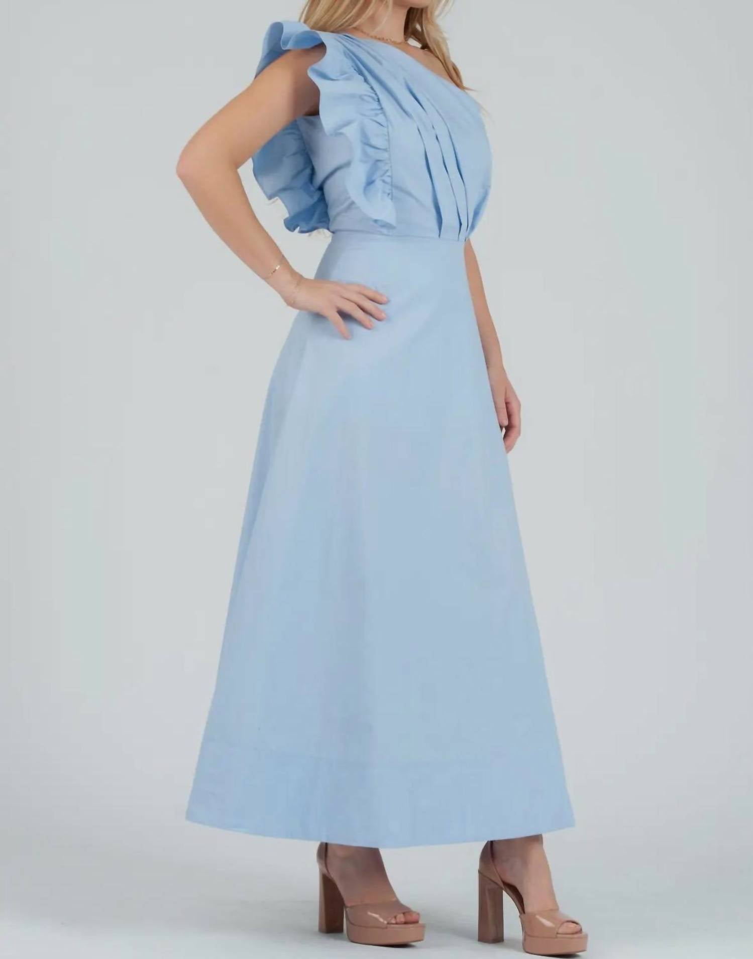 Entro - Luca Midi Dress - blue - clothing - dresses