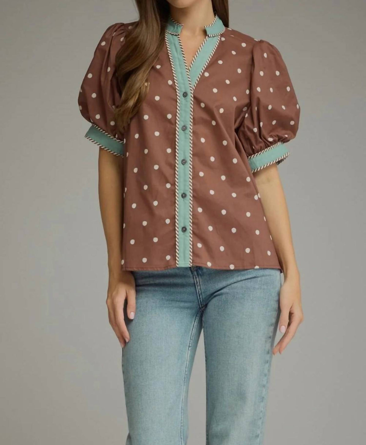 Entro - Meridian Dot Print Top