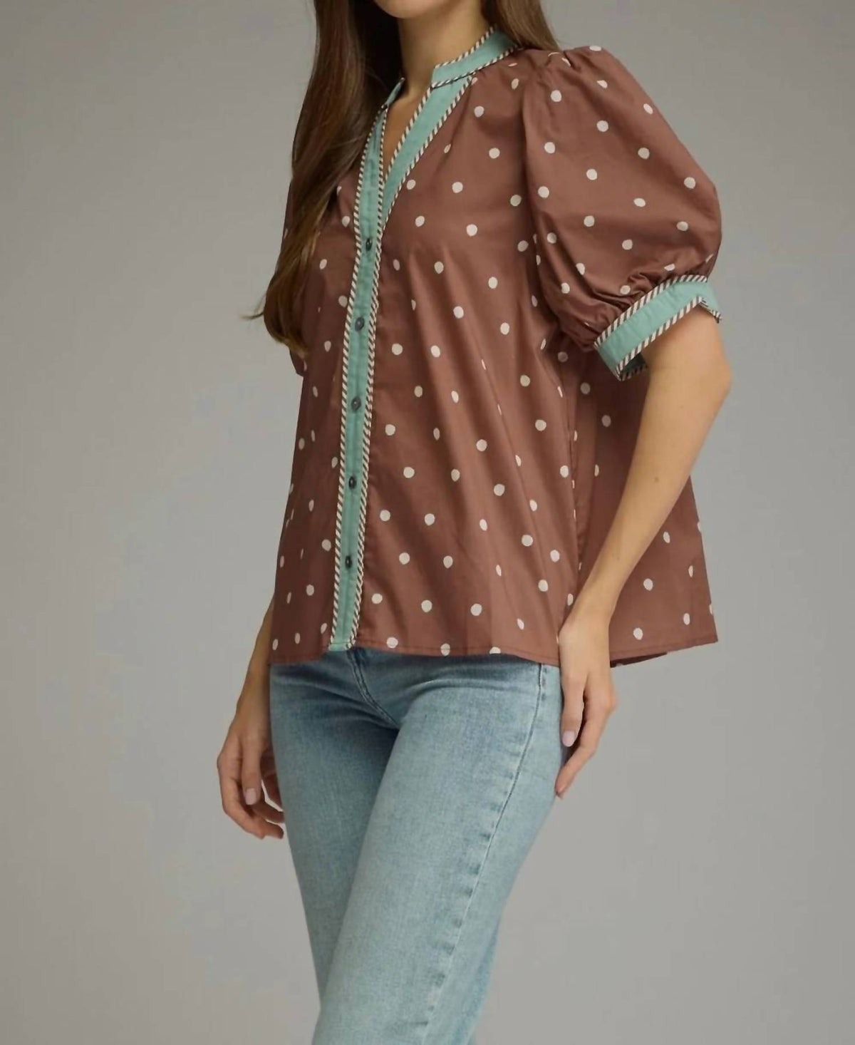 Entro - Meridian Dot Print Top