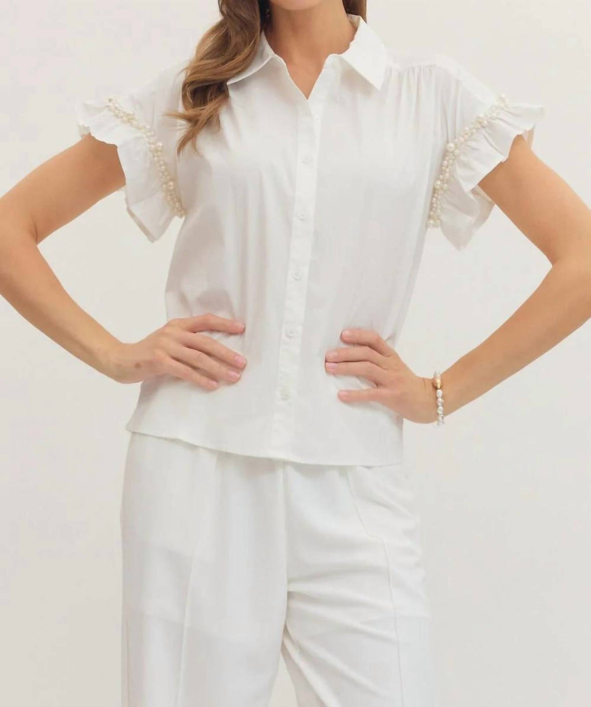 Entro - Muse Ruffled Sleeve Blouse