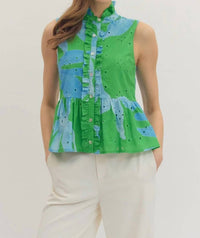 Entro - Ocean Breeze Blouse