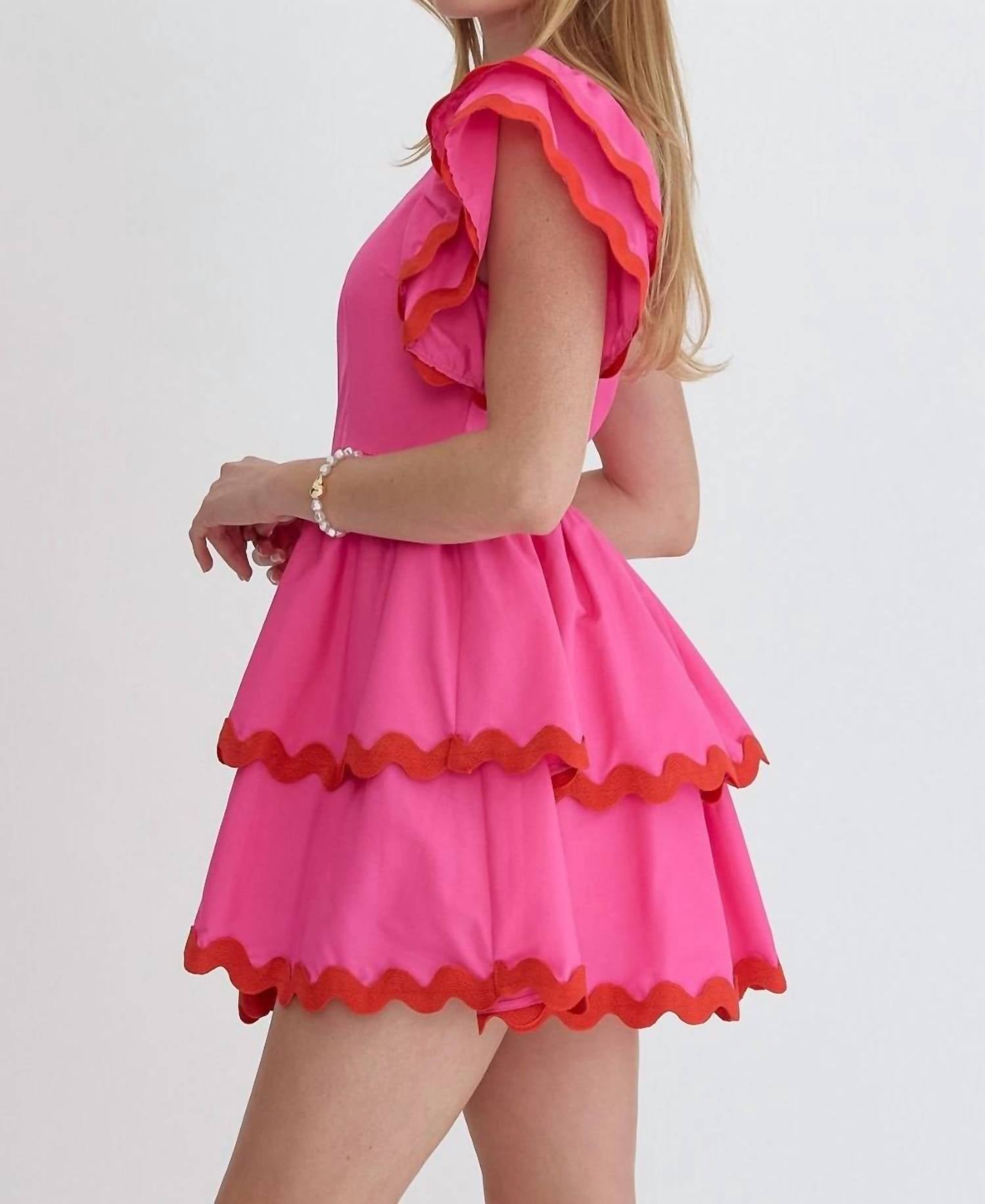 Entro - One Shoulder Valentine Mini Dress - clothing - dresses - mini