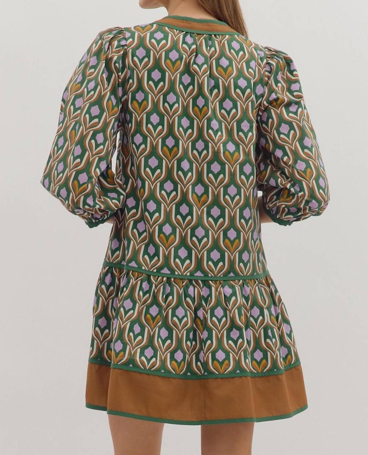 Entro - Peacock Mini Dress