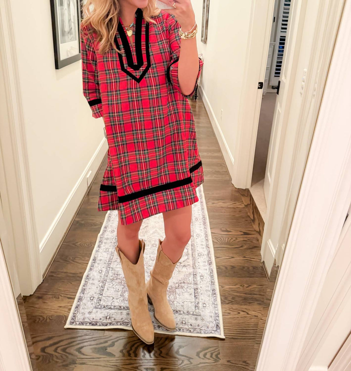Entro - Plaid Mini Dress