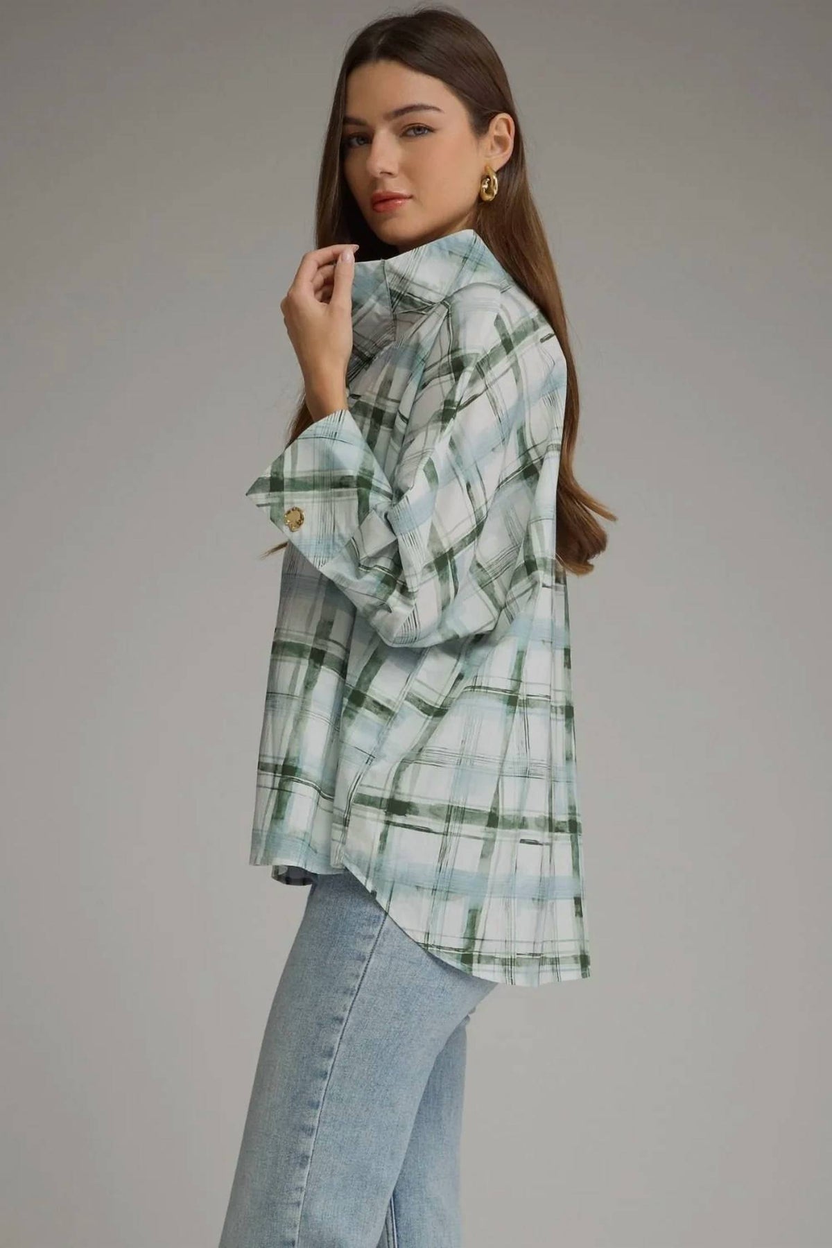 Entro - Plaid Popover Shirt