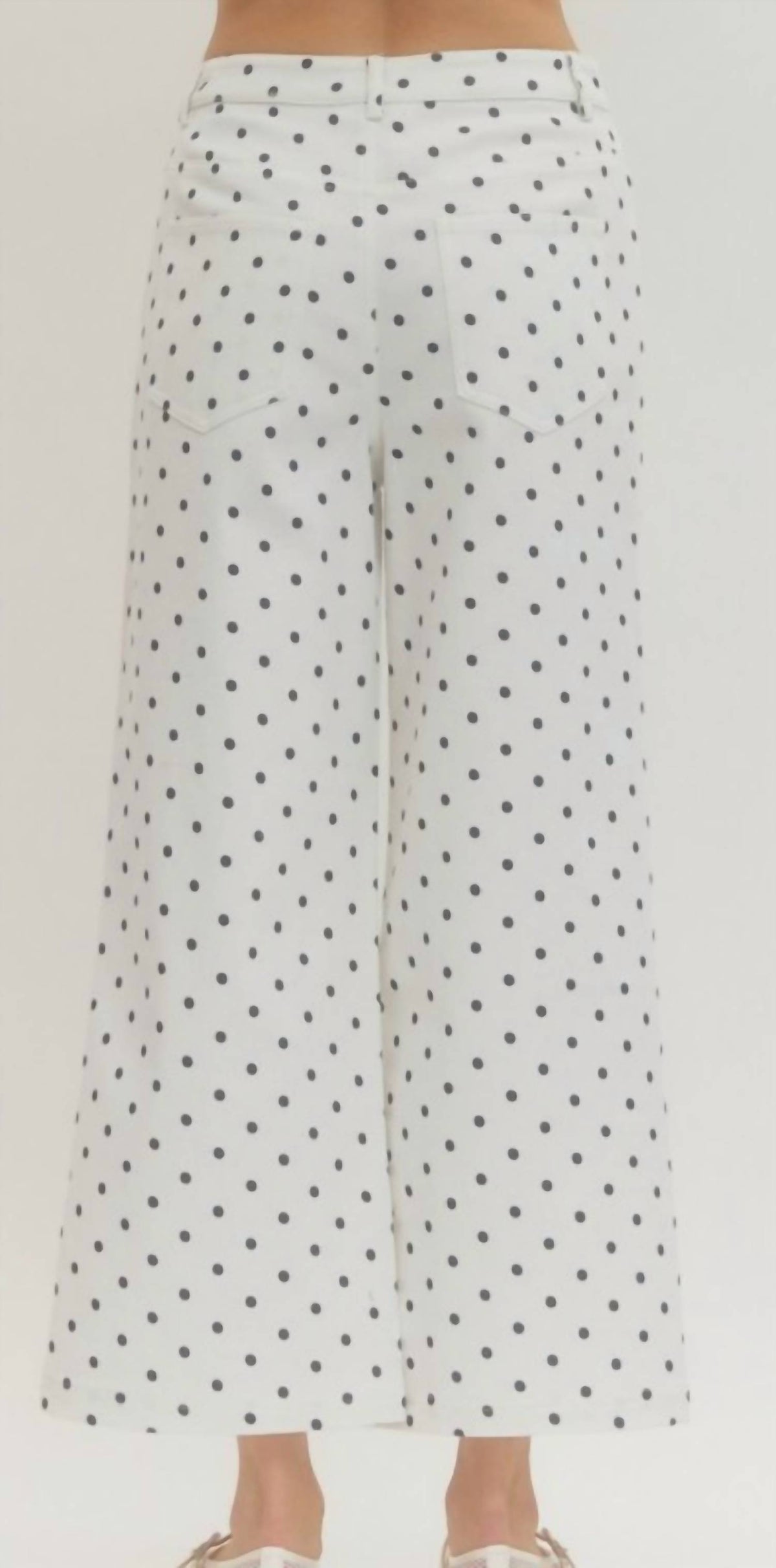 Entro - Polka Dot Wide Leg Pants
