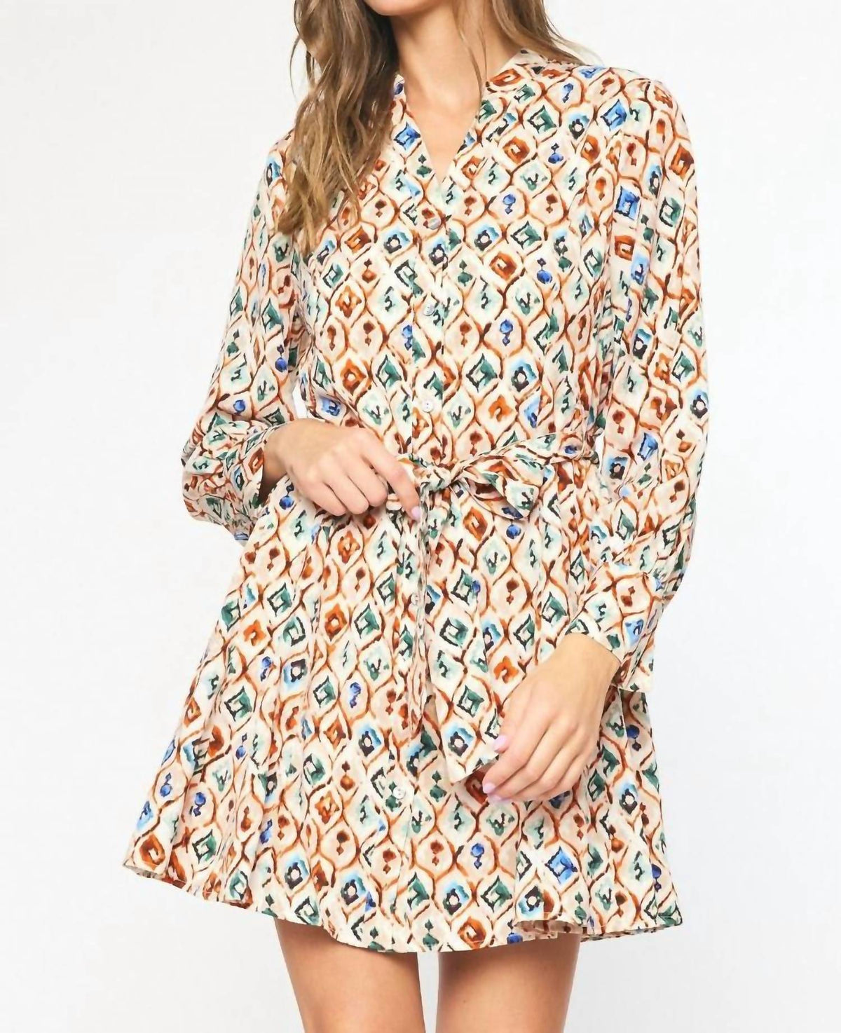 Entro - Print Tie Dress