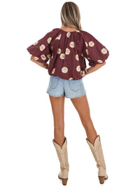 Entro - Put Together Polka Dot Top