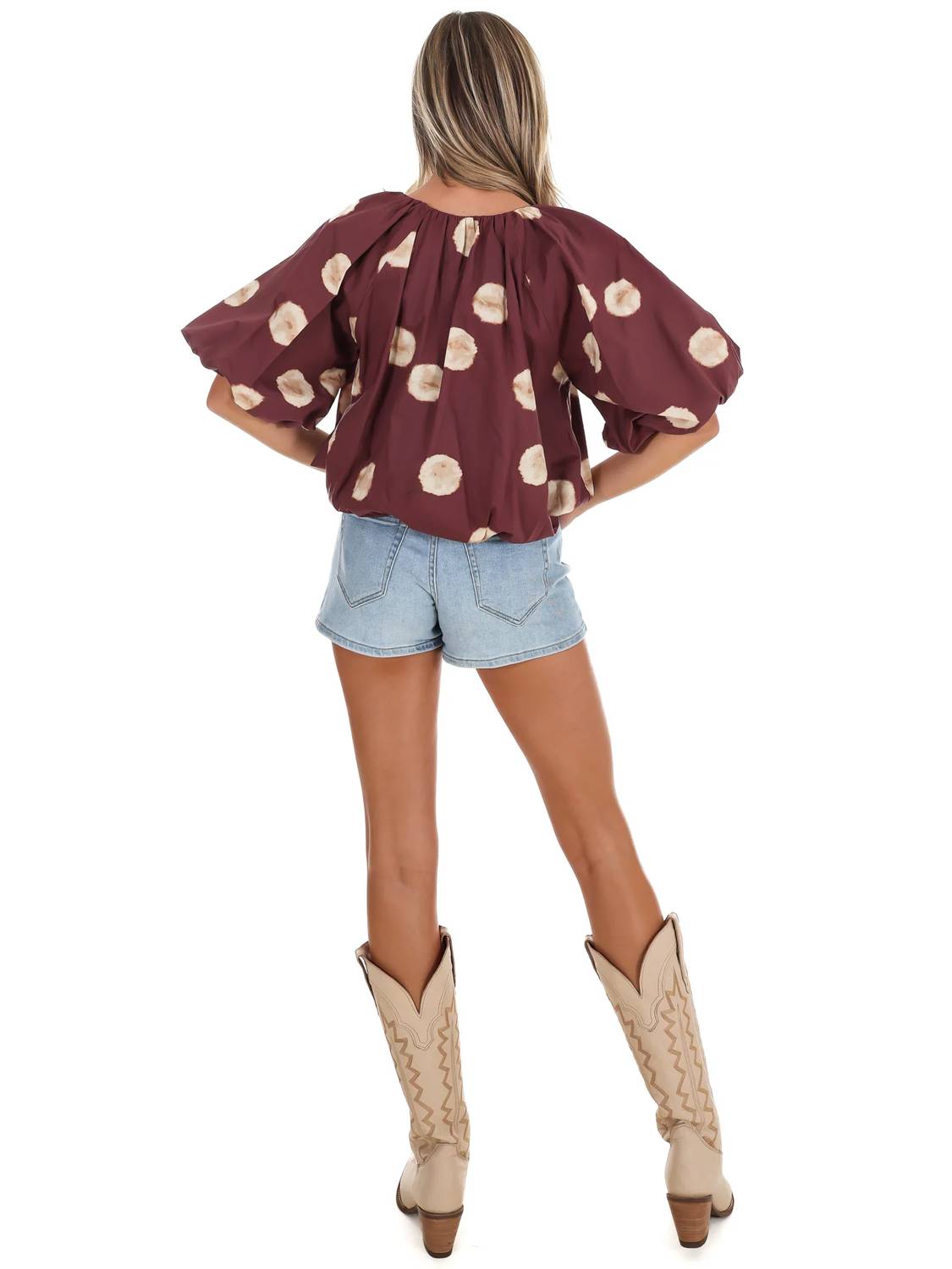 Entro - Put Together Polka Dot Top