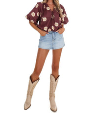 Entro - Put Together Polka Dot Top