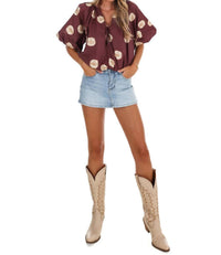 Entro - Put Together Polka Dot Top