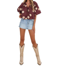 Entro - Put Together Polka Dot Top