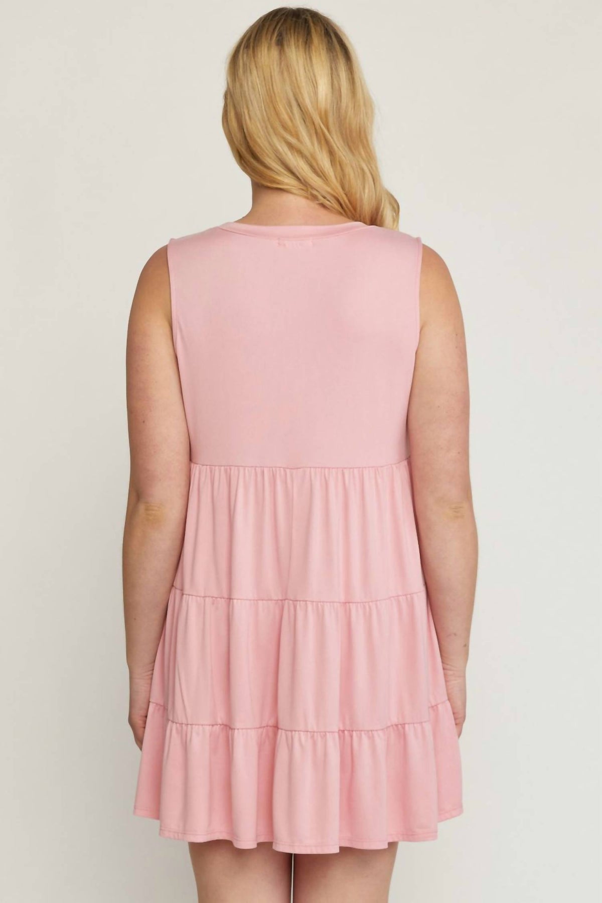 Entro - Ruffle Tiered Short Dress Plus