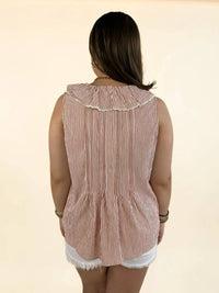 Entro - Sancia Stripe Sleeveless Top