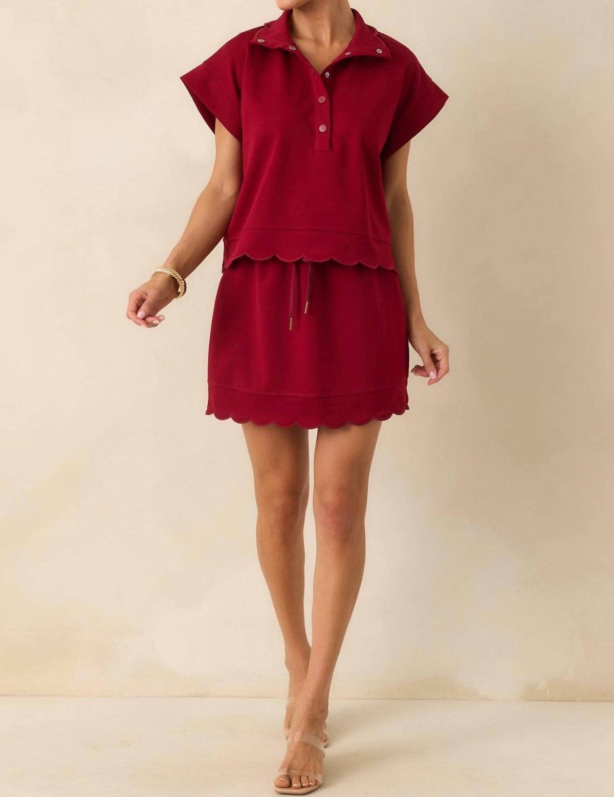 Entro - Scalloped Skort Set