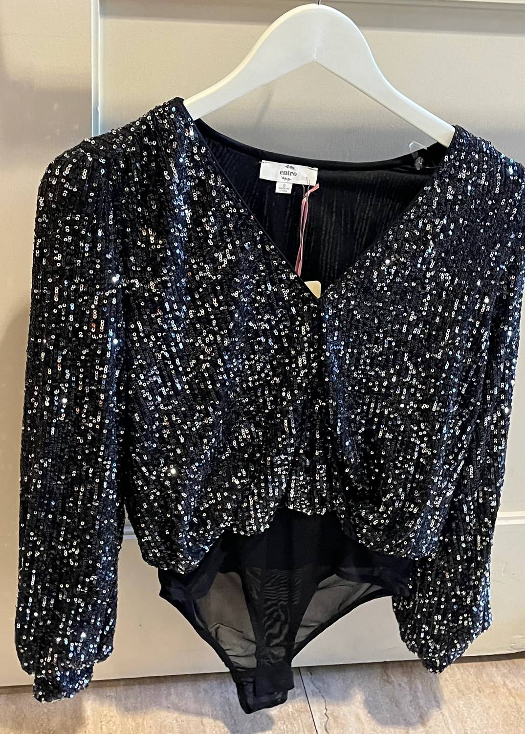 Entro - Sequin Long Sleeve Bodysuit