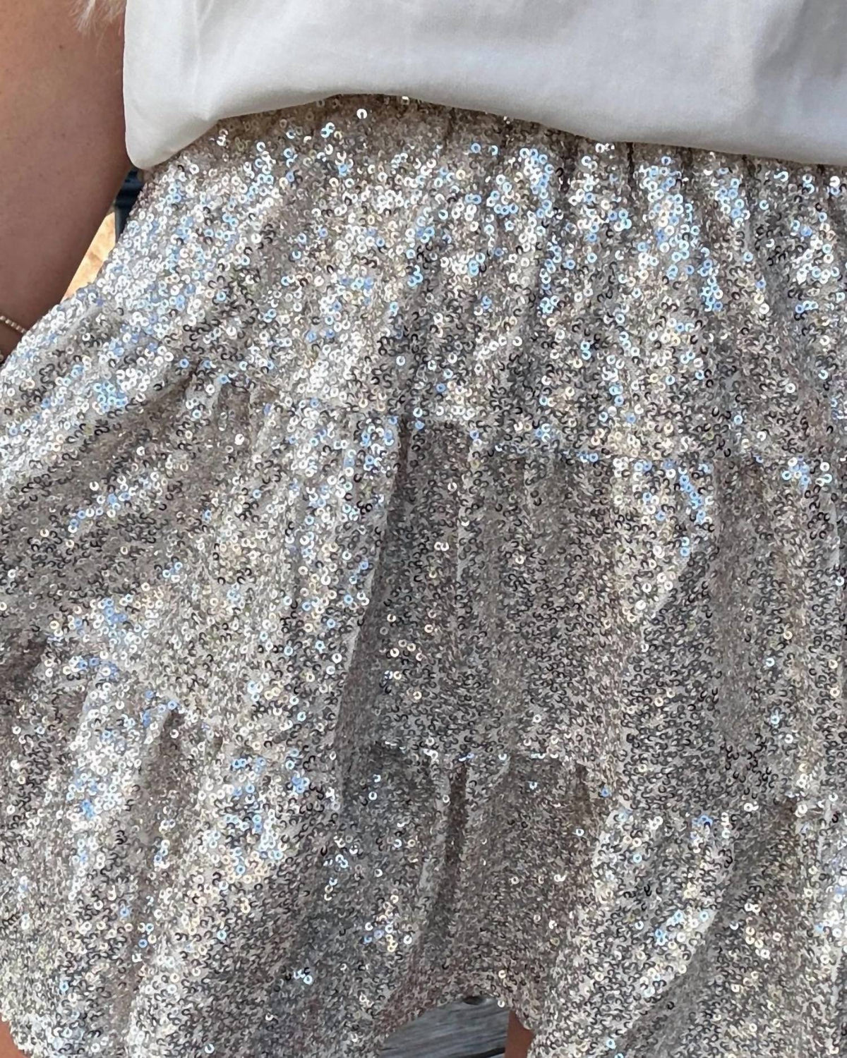 Entro - Sequin Mini Tiered Skirt