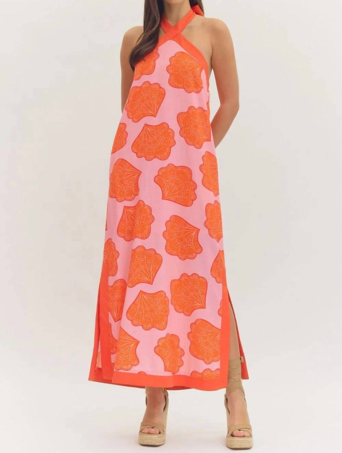 Entro - Shell Halter Dress
