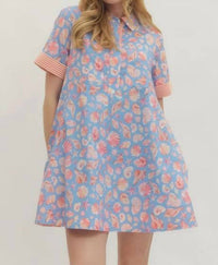 Entro - Shells Shells Shells Collared Dress