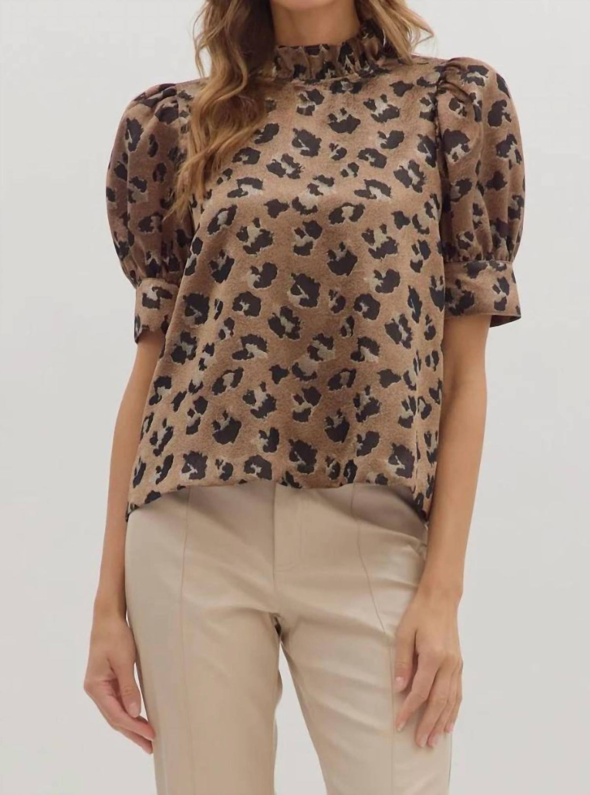 Entro - Short Puff Sleeve Top